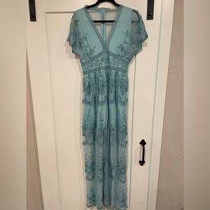 plus size blue party dress Idia Plus Size Evening Gown In Royal Blue